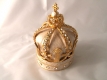 Schmuckdose Crown creme-gold 10x14cm